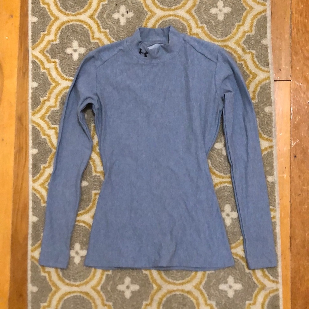 Under armour gray long sleeve mock neck thermal